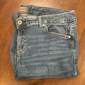 Torrid Blue Boyfriend Straight Jeans with Vintage Fading